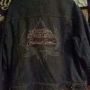 Mens Harley Davidson jean jacket